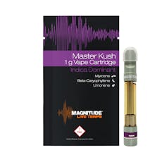 Magnitude Indica Master Kush Live Terp Cart 1g