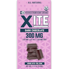 Hemp Derived Delta-9 THC Dark Chocolate Bar (150mg D9 THC and 150mg CBD)