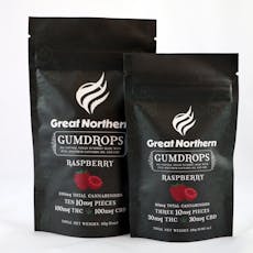 1:1 Sativa Gummies - Raspberry 100mg