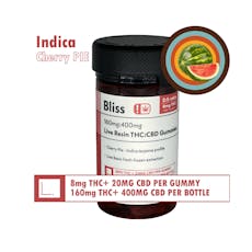 Watermelon Indica 8mg THC Gummies