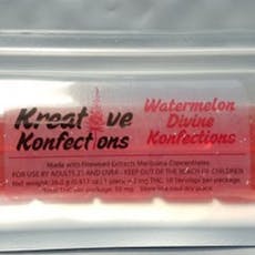 Kreative | 10pk Divine Hard Candy | Watermelon 1:1 CBD (Indica) | 100mgCBD | 100mgTHC