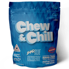Chew & Chill Sour Blue Razzberry (Indica; CBN)
