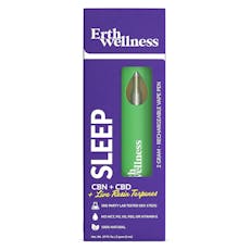 Erth Wellness SLEEP CBN + CBD + Live Resin Terpenes Rechargeable Disposable Vape Pen 2G