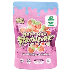 500mg Sour Wild Strawberry - Zaza Packs