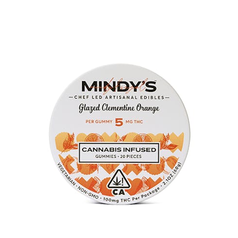 Glazed Clementine Orange Gummies 20ct Tin 100mg