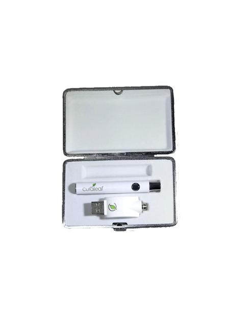Curaleaf Battery - White Adjustable (White Clam)