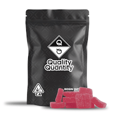 QUALITY OVER QUANTITY - Sour Watermelon 1:1 CBN:THC Rosin Gummies 100mg