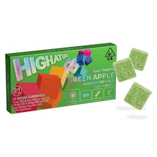 HIGHATUS - Green Apple Gummies 100mg THC & 50mg CBD