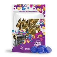 HYPE TRAIN - Blueberry THC:CBN 2:1 Gummies 100:50mg