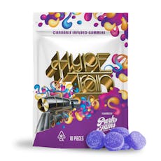 HYPE TRAIN - Grape 1:1:1 THC:CBN:CBD Gummies 100mg