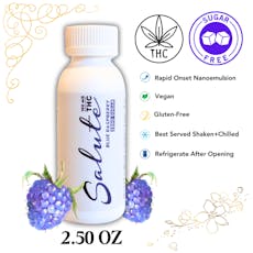 Salute Blue Raspberry SUGAR FREE Shooter