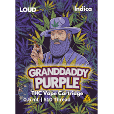 Vape Cartridge : Distillate : Loud - Granddaddy Purple - .5G