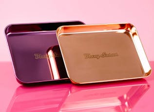 Blazy Susan Metallic Rolling Tray Assorted