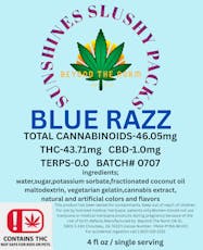 Sunshines Slushy Packs 50mg Blue Razz