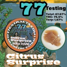 77 Extracts 1g Wax Citrus Surprise