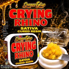 Sooner Glue 1g Cured Resin Crying Rhino