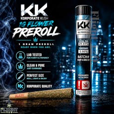 Korporate Kush 1g Preroll Kush Mintz