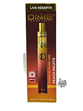 DIME-1G DISPOSABLE LIVE RESIN VAPE-PEACH MOJITO-SATIVA