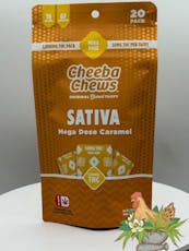 CHEEBA CHEWS-1000MG-MEGA DOSE CARAMEL TAFFY-SATIVA
