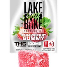 Edible - Lake and Bake - 100mg Single Gummy - Strawberry by Lake and Bake