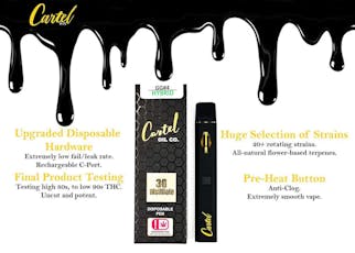 Vape Cart - Cartel - 3g Disposable Vape Cart - AK-47