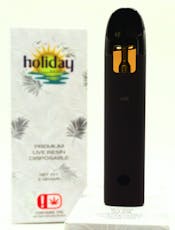 Vape Cart - Holiday - 2g Live Resin Disposable Vape - Zelato by Holiday