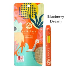 Disposable Vape - Sunday - 2g Disposable Vape - Blueberry Dream
