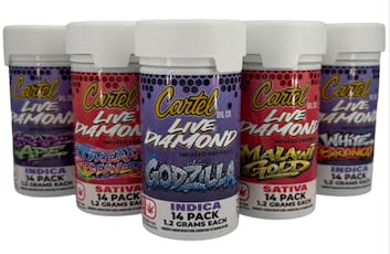 Infused Preroll - Cartel - 7 Pack 1.2g Infused Prerolls - Acapulco Gold