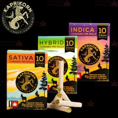 Kaprikorn - White Truffle + Glitter Bomb - .5g 10pk Preroll Pack