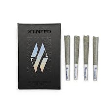 Milkweed | Preroll | 4pk | 3g | Kief Infused Original Glue x Bruce Banner