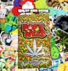 Pop's Weed | Sour Tangie | 14g Premium Flower | Sativa | THC 33.69%