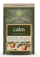 Florist Farms | Peach Calm Gummies | 2pk | 20mg THC 20mg CBD