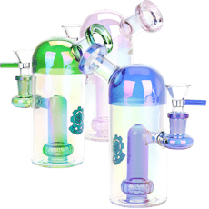 SeshGear Space Dome Showerhead Perc Electroplated Glass Water Bong| 6.25" |