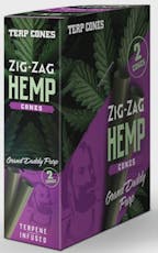 Zig Zag - Grand Daddy Purp Hemp Cones 2pk