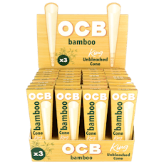 OCB Bamboo Unbleached Cones | King Size |