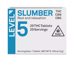 LEVEL 5 | 20pk | 100mg |1:1:1 (THC:CBN:CBG) Slumber