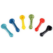 4.5" Swirl Glass Hand Pipe (Assorted Colors)