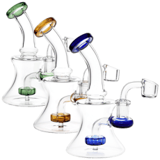 Mini Disc Perc Glass Dab Rig | 5.25" |