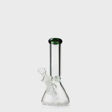 SeshGear | Classic Glass Beaker Light Water Pipe | 4mm Thick | 9.5" | 14mm F | Assorted Colors