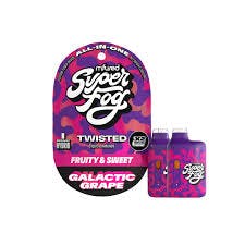 Super Fog Disposable (Twisted) Galactic Grape 1g