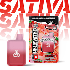 Hellavated 2g Strawberry Haze Cloud Bar Disposable