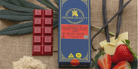 Higher Quality Strawberry Burst White Chocolate Bar