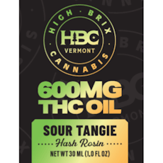 600mg Hash Rosin Tincture - Sour Tangie