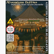 Brookfield Buds | Adventure Buddies | Moroccan Peaches | .5g Infused Pre-Roll 3 Pack