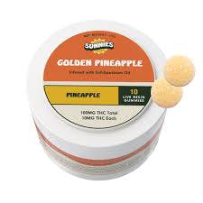Sunnies 10mg Golden Pineapple Live Resin Gummies