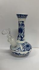 SeshGear | Chinese Vase Ceramic Water Pipe | 5.75"| 14mm F | Oval Base