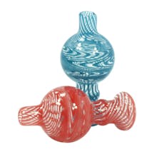 Flat Top Glass Carb Cap Wig Wag | Assorted Colors