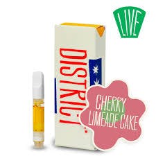 District Cannabis Sauce Cartridge Cherry Limeade Cake 1:1 THC:CBD 1g