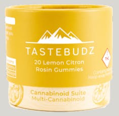 Tastebudz 20mg: THC THCV CBC CBG CBD (S) Lemon Citron