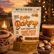 Dark Chocolate | Peanut Butter Pretzel Bitez | THC 50mg